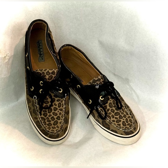Sperry Top=Slider Leopard Shoes - Picture 11 of 16